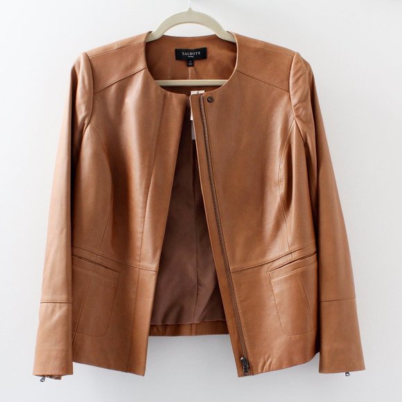Talbots Jackets & Blazers - Talbots Lambskin Leather Jacket